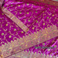 Magenta Benaroshi Katan Silk Saree – Elegant Wedding & Party Wear