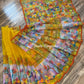 Pure Moslin Saree with Hand kantha and Handpaint