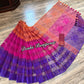 Elegant Magenta Orange Purple Dhakai Jamdani Saree - Handloom Classic