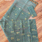 Elegant Sage Green Dhakai Jamdani Saree - Handloom Classic