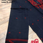 Original Dhakai Jamdani Men Punjabi, Black-Pure Cotton