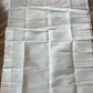 White Red Dhakai Jamdani Saree - Handwoven 40 Count Halfsilk