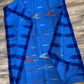 Sylheti Monipuri Cotton Saree – Blue & Deep Blue border