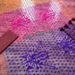 Elegant Magenta Orange Purple Dhakai Jamdani Saree - Handloom Classic