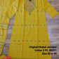 Original Dhakai Jamdani Cotton Dress, Yellow