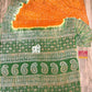 Silk Batik Saree Orange