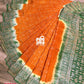 Silk Batik Saree Orange