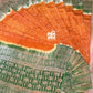 Silk Batik Saree Orange