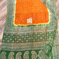 Silk Batik Saree Orange