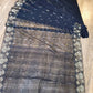 Elegant Black & Gold Dhakai Jamdani Cutwork
