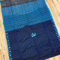 Original Dhakai Jamdani Saree - Navy Blue
