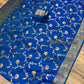 Royal Blue Benaroshi Katan Silk Saree – Elegant Wedding & Party Wear