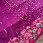 Cutwork Dhakai Jamdani – Hand Embroidered - Jam Magenta