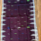 Sylheti Monipuri Handwoven Saree – Coffee with White Border