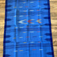 Sylheti Monipuri Cotton Saree – Blue & Deep Blue border