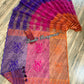 Elegant Magenta Orange Purple Dhakai Jamdani Saree - Handloom Classic