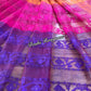 Elegant Magenta Orange Purple Dhakai Jamdani Saree - Handloom Classic