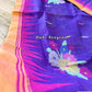 Sylheti Monipuri Handwoven Saree – Eggplant Purple