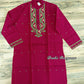 Original Dhakai Jamdani Punjabi – Handwoven Pure Cotton, RED