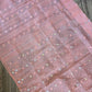 Handwoven Dhakai Jamdani Saree – Peach Halfsilk