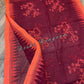 Monipuri Cotton saree, Maroon and Orange