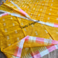 Sylheti Monipuri Handwoven Cotton Saree – Yellow
