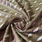 Duel Tone Olive Bangalore Silk Kantha Saree