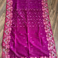 Cutwork Dhakai Jamdani – Hand Embroidered - Jam Magenta