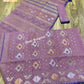 Original Dhakai Jamdani Saree - Opera Mauve