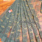 Elegant Sage Green Dhakai Jamdani Saree - Handloom Classic