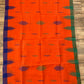 Sylheti Monipuri Handwoven Cotton Saree– Orange
