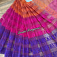 Elegant Magenta Orange Purple Dhakai Jamdani Saree - Handloom Classic