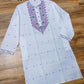 Original Dhakai Jamdani Men Punjabi - Handwoven Pure Cotton
