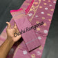 Handwoven Dhakai Jamdani Saree – Pink Mauve Halfsilk