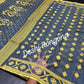 Gray Dhakai Jamdani Saree with Lemon Yellow work
