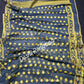 Gray Dhakai Jamdani Saree with Lemon Yellow work