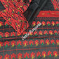 Elegant Pure Cotton Dhakai Jamdani Saree - Black and Red