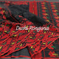 Elegant Pure Cotton Dhakai Jamdani Saree - Black and Red