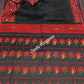 Elegant Pure Cotton Dhakai Jamdani Saree - Black and Red