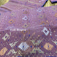 Original Dhakai Jamdani Saree - Opera Mauve