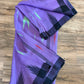 Sylheti Monipuri Handwoven Cotton Saree – Lilac & Black