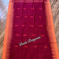 Monipuri Cotton saree, Maroon and Orange