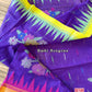 Sylheti Monipuri Handwoven Saree – Eggplant Purple