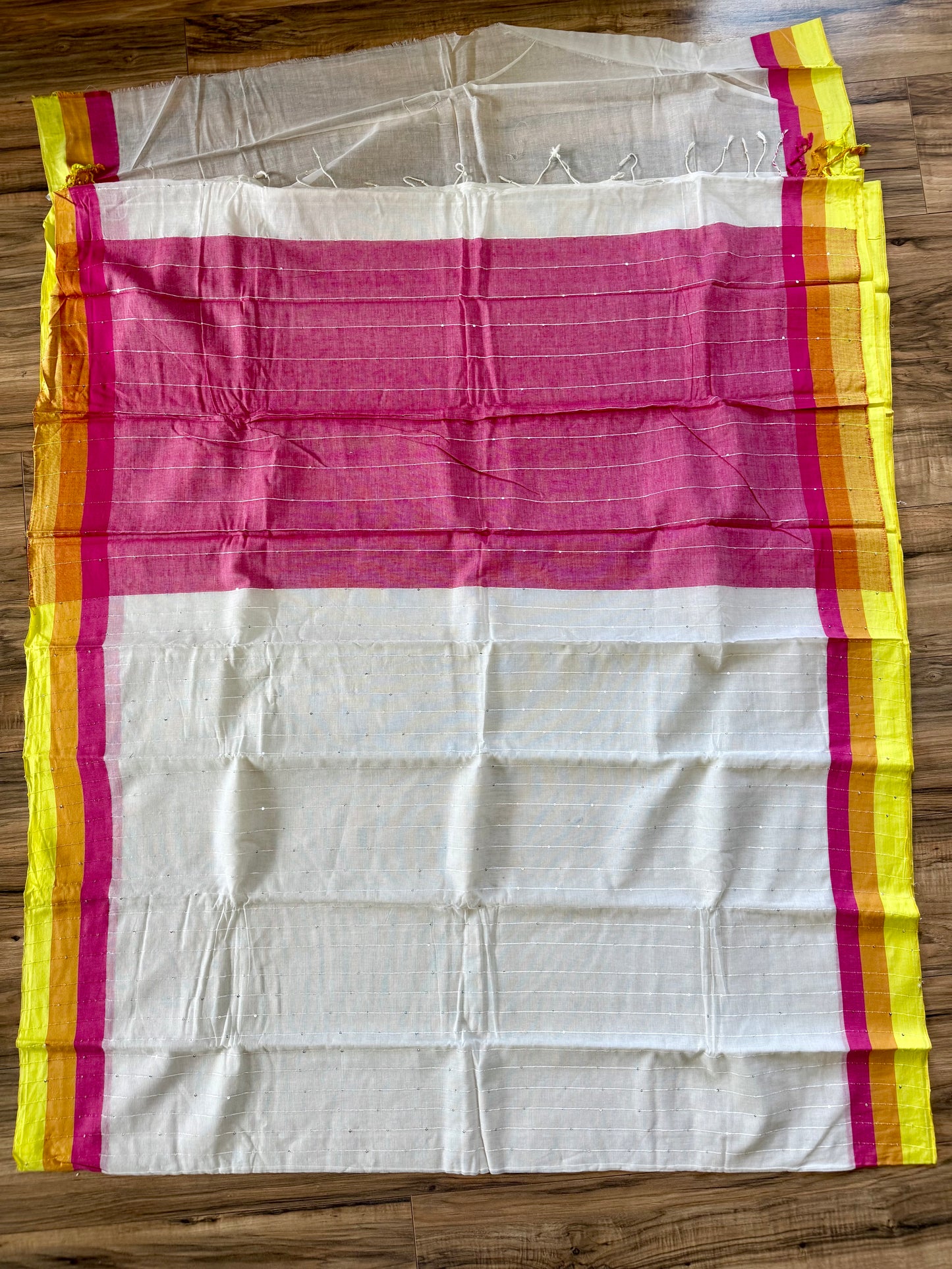 Tangail Halfsilk Saree, Orange