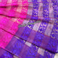 Elegant Magenta Orange Purple Dhakai Jamdani Saree - Handloom Classic