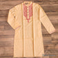 Origina Dhakai Jamdani Men Punjabi-Peach Color, Bangladeshi