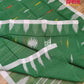 Green Monipuri Cotton Saree with White Woven Border