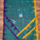 Sea Green Monipuri Saree with Dual Temple Border
