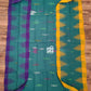 Sea Green Monipuri Saree with Dual Temple Border