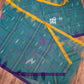 Sea Green Monipuri Saree with Dual Temple Border